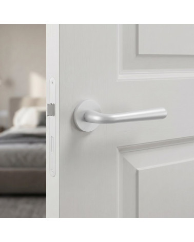Maniglia per Porta Bianca Opaca Semplice ed Elegante | MILLAPOIGNEES