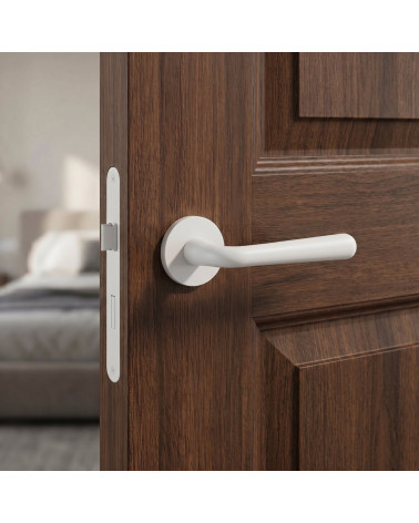 Maniglia per Porta Bianca Opaca Semplice ed Elegante | MILLAPOIGNEES