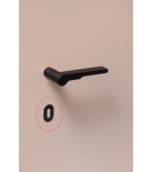 Rosetta per porta VERUM slim, con chiave per camera - maniglia design