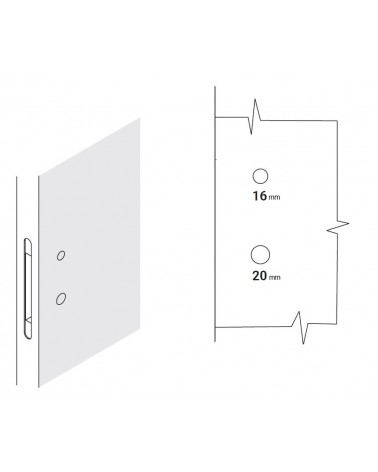 Rosetta per porta VERUM per WC (modello Pure/Wind) - maniglia design