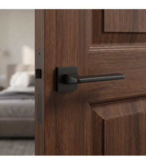 Maniglia per porta nera YUKA ferramenta design