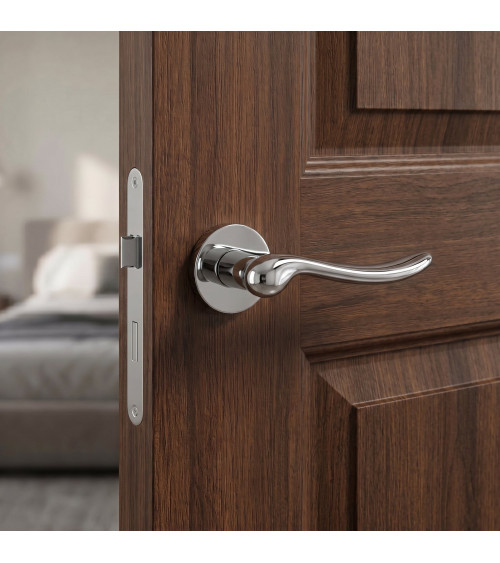 Maniglia per porta cromo lucido NERINA design
