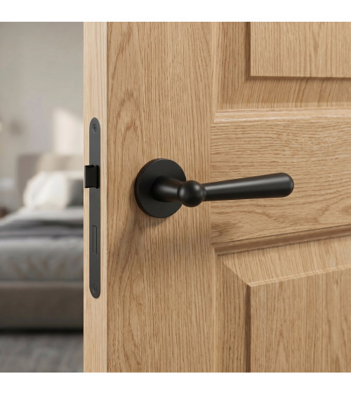 Maniglia per porta nera ROSEMARY design