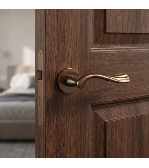 Maniglia per porta bronzo Mandelli River maniglia design