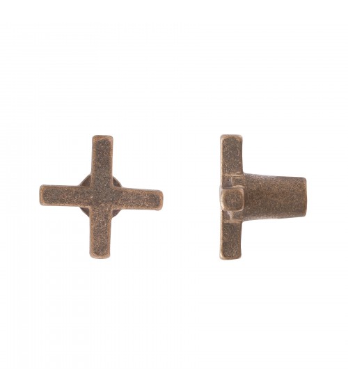 Pomolo per mobile in bronzo sobrio e senza tempo PCRO - maniglia design