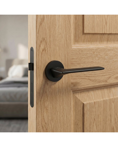 Maniglia per Porta Nera Sobria ed Elegante - Modello Line GIULIA
