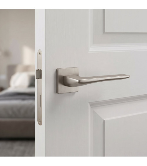 Maniglia per porta nichel spazzolato IRIS maniglia design
