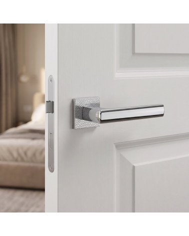 Maniglia per porta cromo lucido TUPAI 4161-T1 elegante e moderna - MillaPoignées