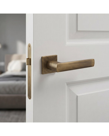 Maniglia per porta su placca quadrata TUPAI 4161-T1 elegante - MillaPoignées