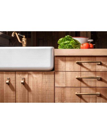 Maniglia mobile PMC in bronzo - maniglia design