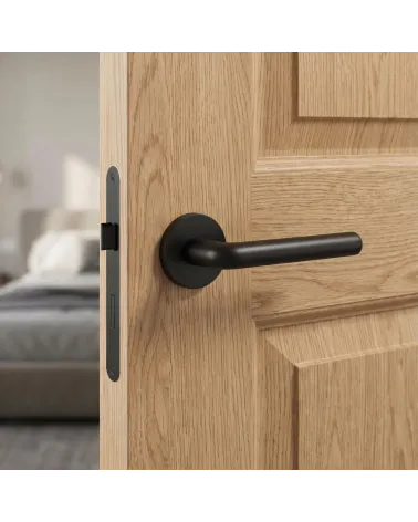 Maniglia per porta nera per una decorazione chic e lussuosa - Modello FUNKIA