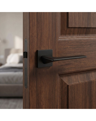 Maniglia Porta Nera Sobria ed Elegante - Modello Line GIULIA