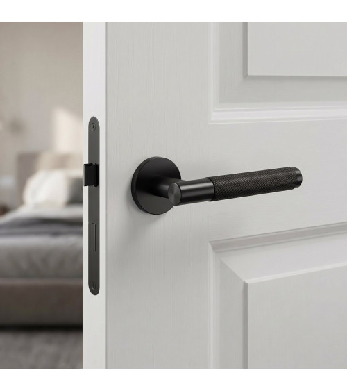 Maniglia per porta nera Time Slim design