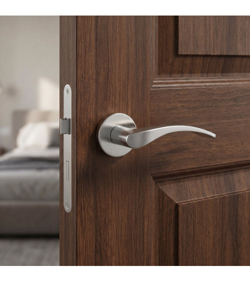 Maniglia per porta cromo satinato TUPAI 1927 ferramenta design