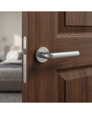 Maniglia per Porta Cromo Satinato Glamour e Lucente - Modello INULLA