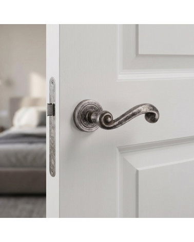 Maniglia per Porta Argento Antico per una decorazione essenziale - Modello TUPAI 738