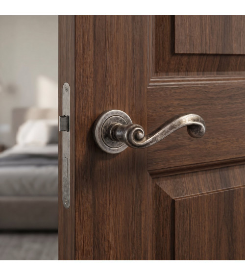 Maniglia per porta argento antico TUPAI 738 maniglia design