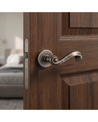 Maniglia per Porta Argento Antico per una decorazione essenziale - Modello TUPAI 738