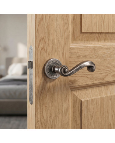 Maniglia per Porta Argento Antico per una decorazione essenziale - Modello TUPAI 738