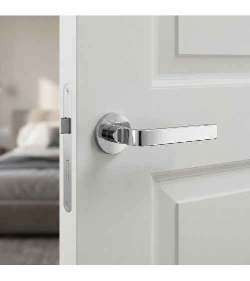 Maniglia per porta cromo lucido Ento Zai maniglia design