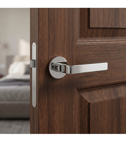Maniglia per porta cromo lucido Ento Zai maniglia design