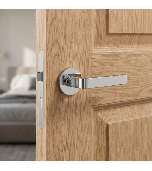 Maniglia per porta cromo lucido Ento Zai maniglia design