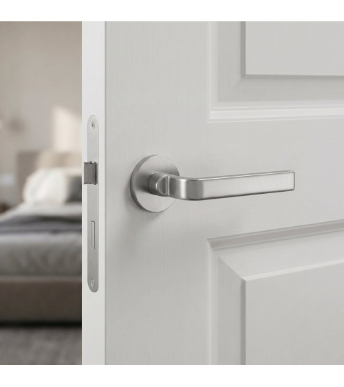 Maniglia per porta cromo satinato Ento Zai maniglia design