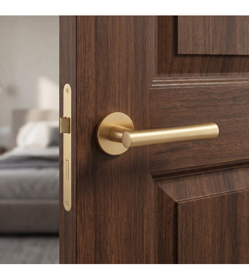 Maniglia per porta in oro opaco PAPAVERA design