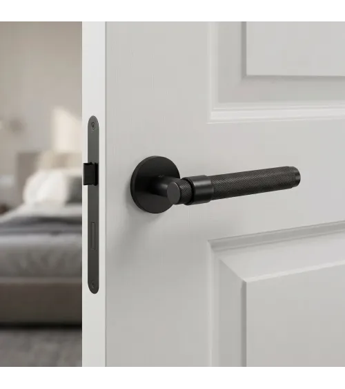 Maniglia per porta Nera Line GHOST Rotonda - maniglia design