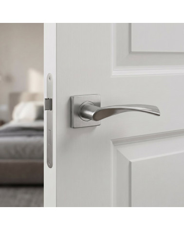 Maniglia per porta in acciaio inox resistente - Modello KVADRAT 1708