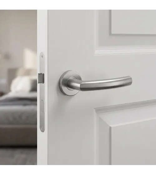 Maniglia per porta colore inox OVAL 1706 ferramenta design
