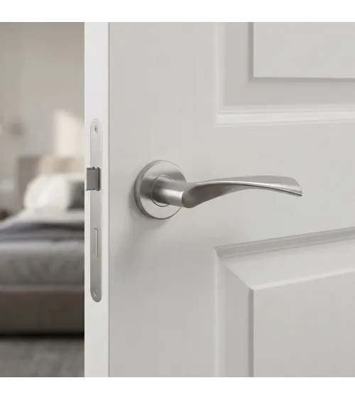 Maniglia per porta colore inox OVAL 1708 ferramenta design