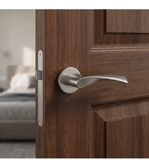 Maniglia per porta colore inox OVAL 1708 ferramenta design