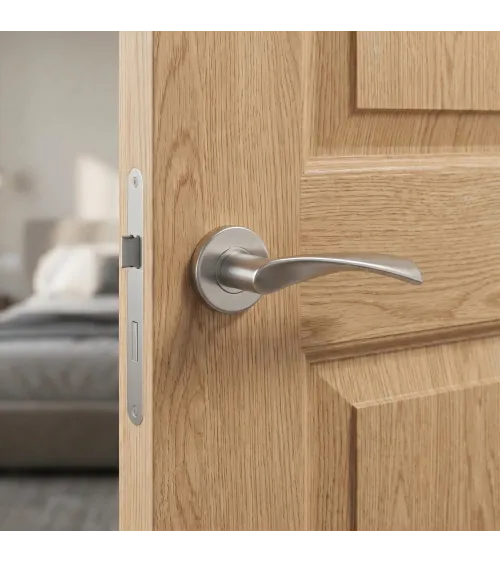 Maniglia per porta colore inox OVAL 1708 ferramenta design