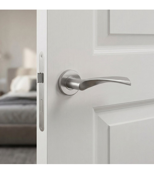 Maniglia per porta contemporanea OVAL 1708 ferramenta design