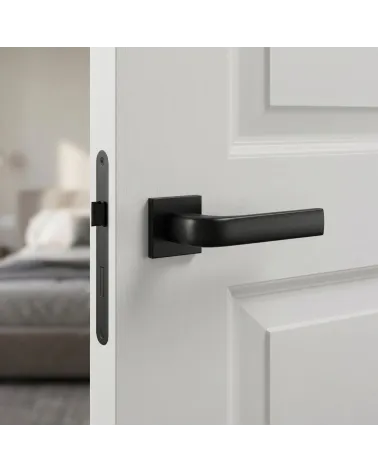 Maniglia per Porta Nera Sofisticata e Senza Tempo - Modello JENA