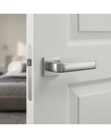 Maniglia per Porta Cromato Satinato per una deco chic - Modello JENA