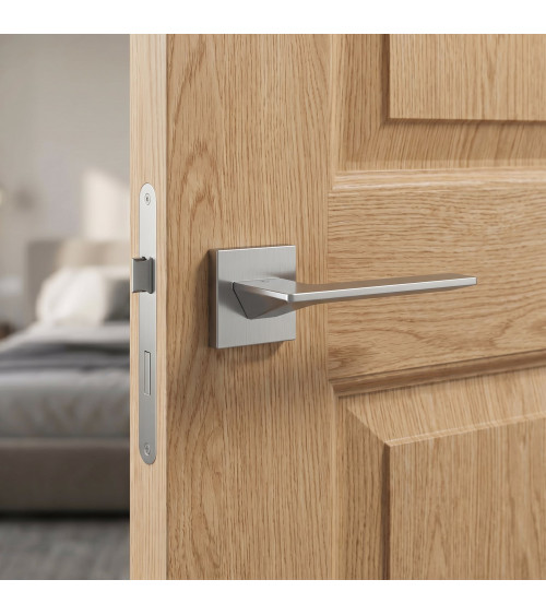 Maniglia da porta cromo satinato VS VIP quadrata - maniglia design