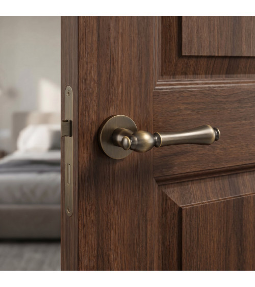 Maniglia per porta colore bronzo FADO design