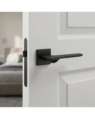 Maniglie per porta in zamak LIGNE quadrate