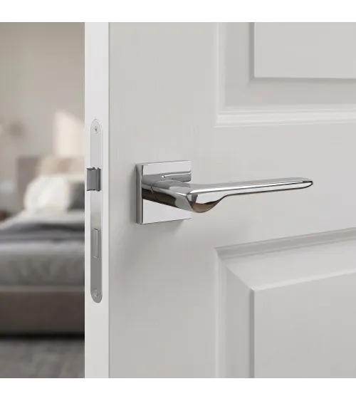 Maniglia per porta cromo lucido LIGNE design