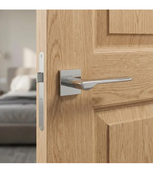 Maniglia per porta cromo lucido LIGNE design