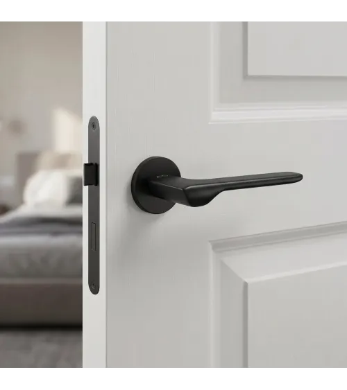 Maniglia per porta nera LIGNE design