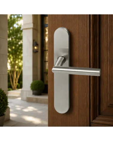 Maniglia per porta su placca Altesse Inox 316 – Alta resistenza ambienti esterni - modello Altesse