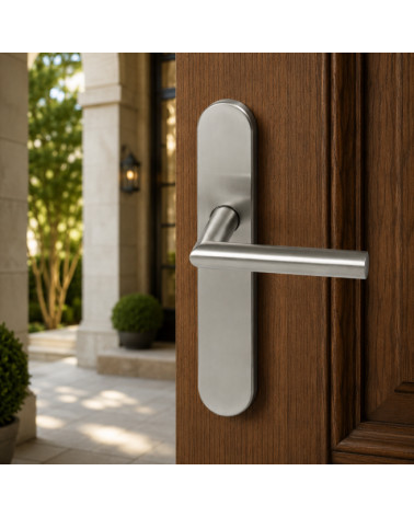 Maniglia per porta su placca Altesse Inox 316 – Alta resistenza ambienti esterni - modello Altesse