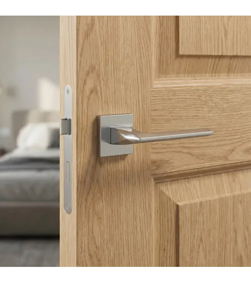 Maniglia per porta cromo satinato EVER maniglia design
