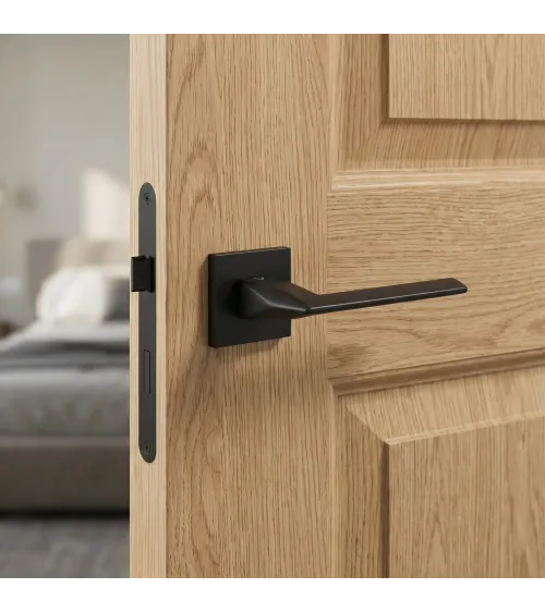 Maniglia per porta nera EVER design maniglia