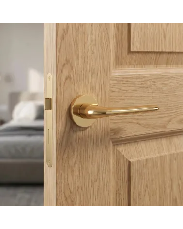 Maniglia per Porta Dorata Chic per una decorazione prestigiosa - Modello AZALIA