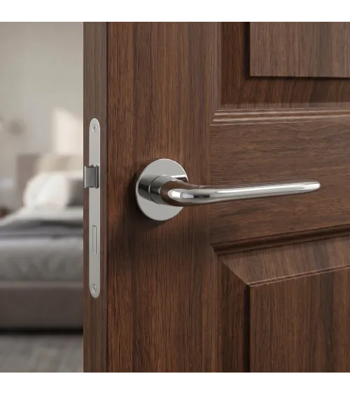Maniglia per porta AZALIA design in cromo lucido