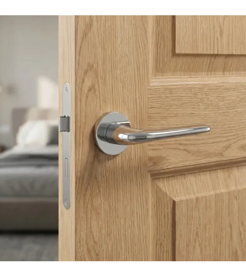 Maniglia per porta AZALIA design in cromo lucido